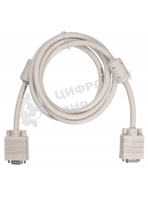 Кабель VGA Buro CAB016S-06 VGA HD15 (m)/VGA HD15 (m) 1.8м феррит.кольца