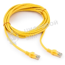 Патч-корд медный UTP Cablexpert PP10-5M/Y cat.5, 5м, литой, многожильный, желтый