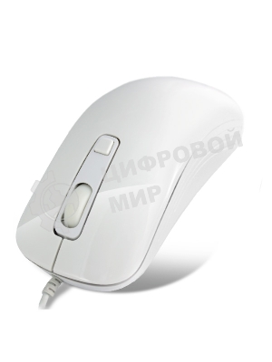 Мышь проводная Crown CMM-20 белый, 1600 dpi, USB Type-A, кнопки - 4