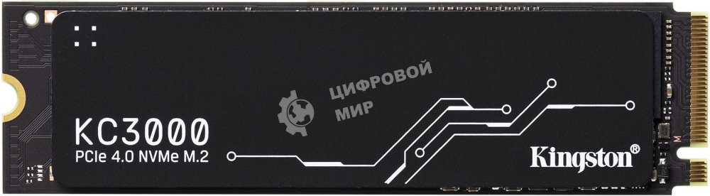 Накопитель SSD Kingston 512Gb M.2 KC3000 SKC3000S/512G (PCI-E 4.0 x4, up to 7000/3900Mbs, 3D TLC, NVMe, 400TbW, Phison E18, 22х80мм, LP heatsink)