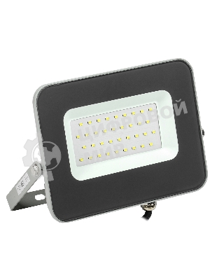 Прожектор IEK LPDO701-30-K03 СДО 07-30 светодиодный серый IP65 IEK
