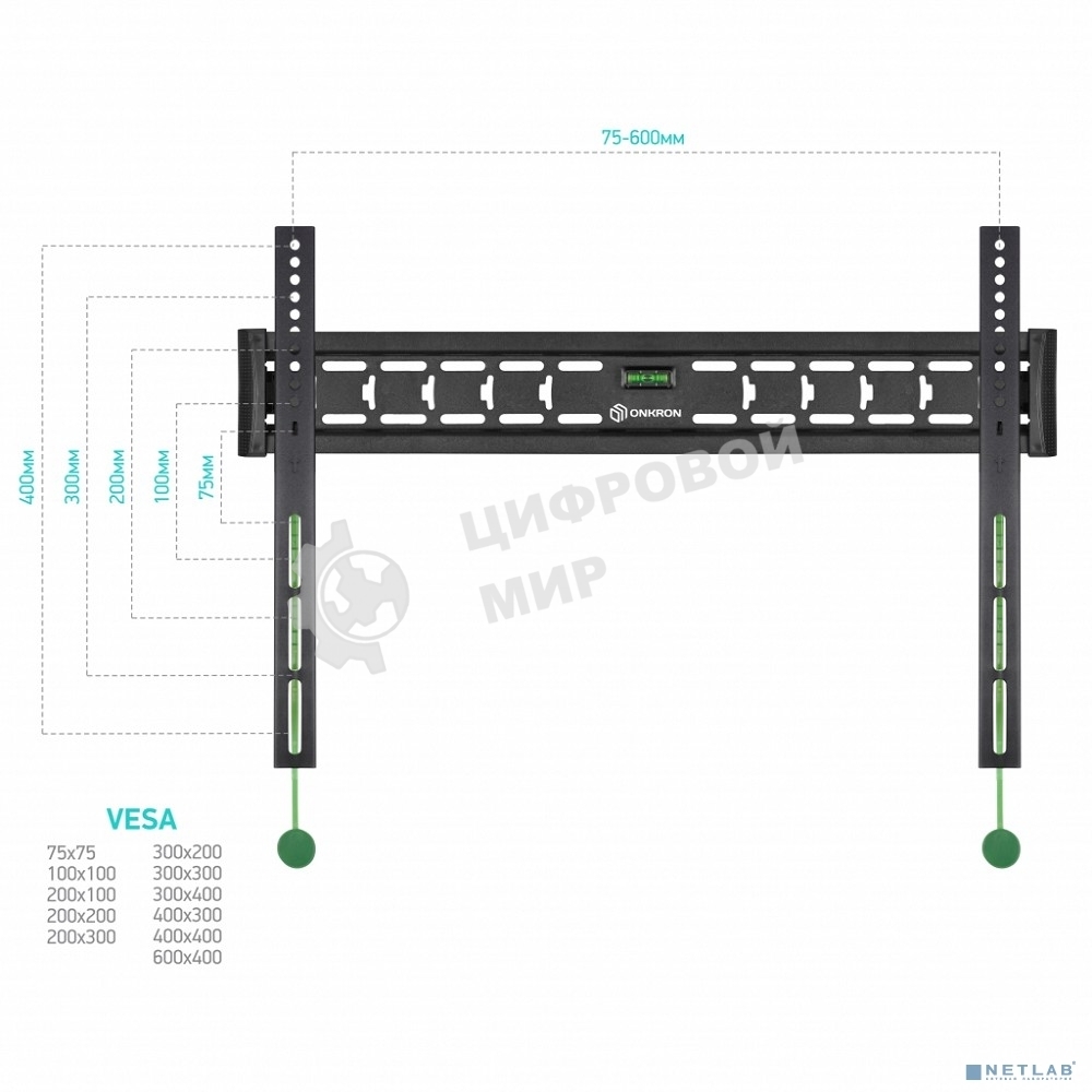 Кронштейн ONKRON FM6 для телевизора 43
