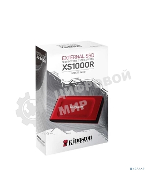 Внешний SSD Kingston XS1000, 1TB, USB 3.2 Gen 2 Type-C, R/W 1050/1000, красный
