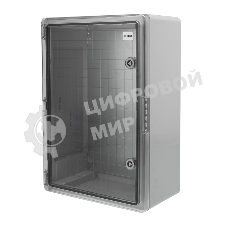 Корпус пластиковый ЩМПп Rexant с прозрачной дверцей и монтажной панелью 500х350х190мм, АБС, УХЛ1, IP65