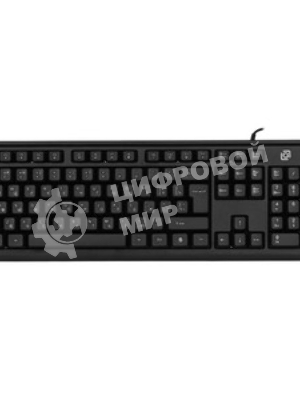 Комплект клавиатура+мышь Oklick S605 проводной, USB, 2400 DPI, чёрный