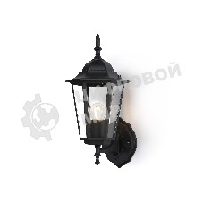 Уличный настенный светильник Ambrella light ST2010 BK/CL черный/прозрачный IP54 E27 max 40W 360*150*210