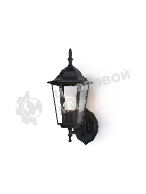 Уличный настенный светильник Ambrella light ST2010 BK/CL черный/прозрачный IP54 E27 max 40W 360*150*210