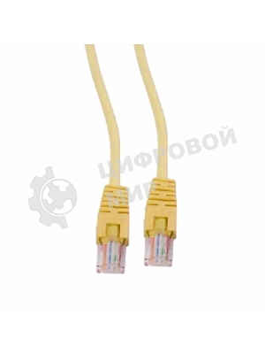 Патч-корд UTP Cablexpert cat.5e, 3м, литой, многожильный, желтый