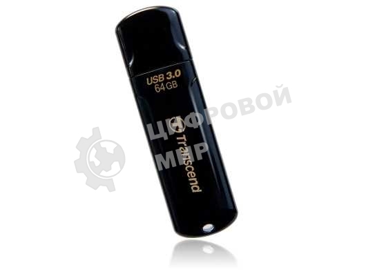 Флешка USB Transcend JetFlash 700 (TS64GJF700), 64Gb, USB 3.0, R/W 70/20, черный