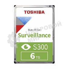 Жесткий диск HDD Toshiba S300 6Tb 5400rpm SATA-III 256Mb 3.5
