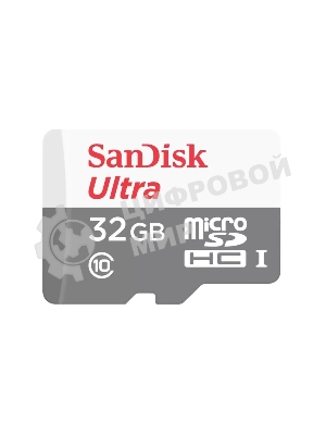 Флеш карта microSD 32Gb SanDisk microSDHC Class 10 Ultra UHS-I 100MB/s