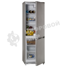 Холодильник Atlant ХМ-6021-080 серебристый двухкамерный 225/101л морозилка снизу