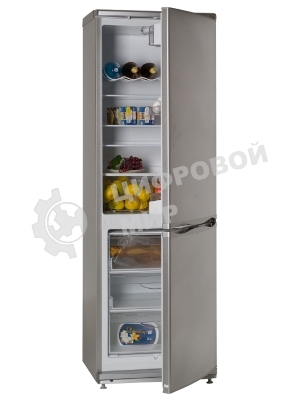 Холодильник Atlant ХМ-6021-080 серебристый двухкамерный 225/101л морозилка снизу