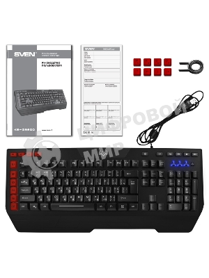 Клавиатура SVEN KB-G9600 проводная, USB Type-A, чёрный