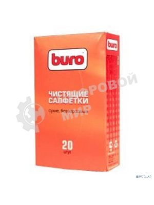 Салфетки Buro BU-Udry, 20 шт для удаления пыли коробка 20шт сухих