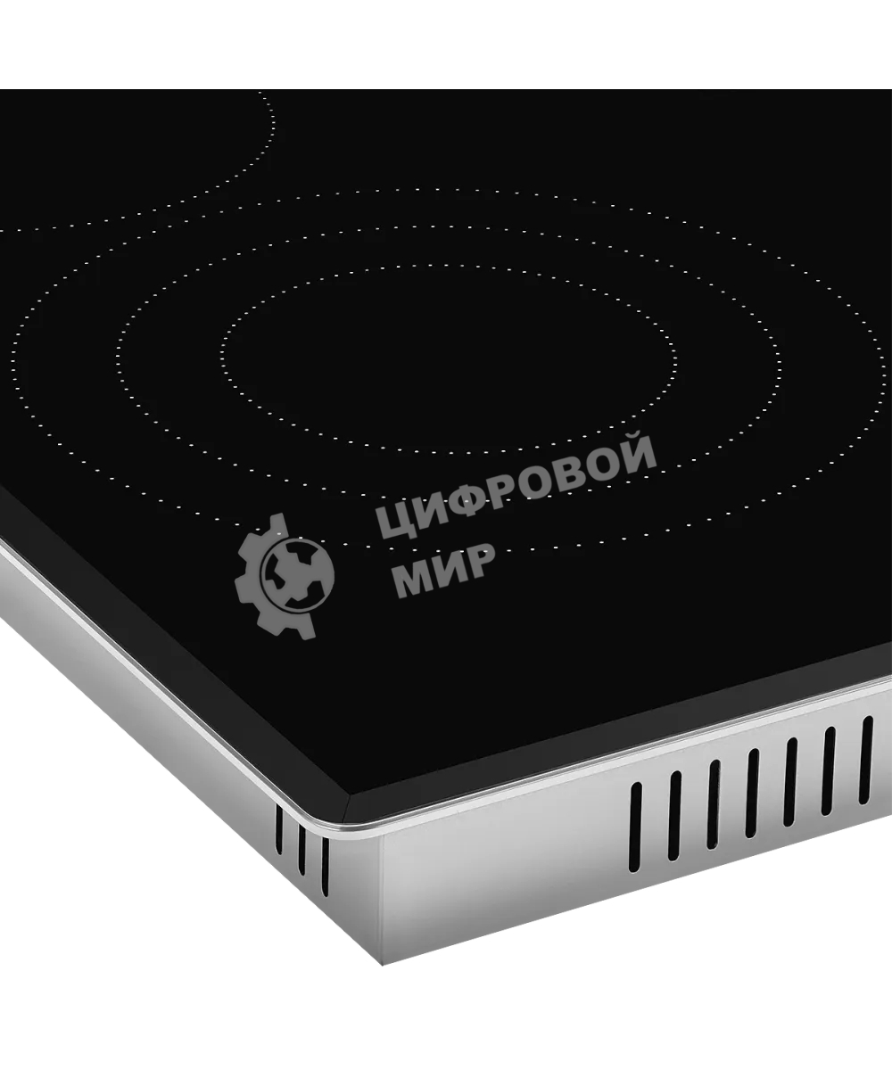 Встраиваемые электрические панели Kuppersberg ECS 639 F Электрическая независимая варочная панель, стеклокерамика KANGER, ширина 60 см, 4 зоны ускоренного нагрева HI-Light, управление электронное сенсорное/слайдер, 5 цифровых дисплев, 9 уровней мощности, 