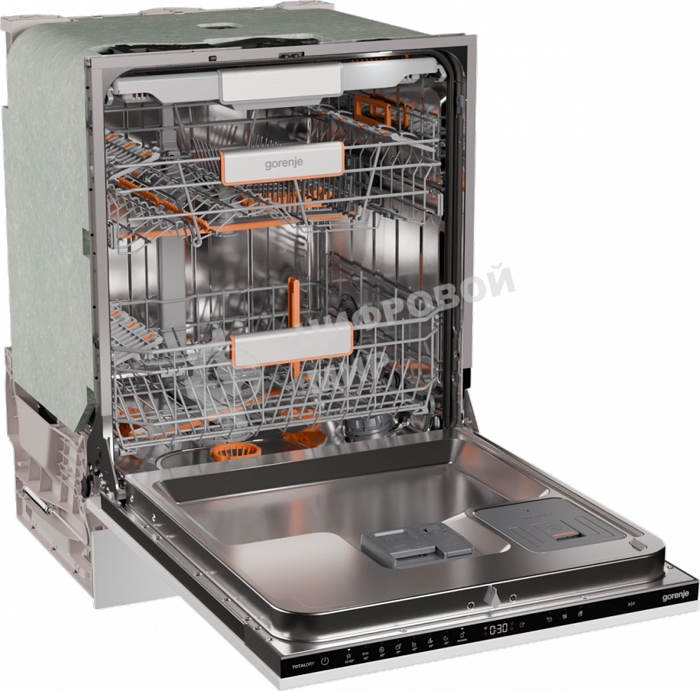 Встраиваемая посудомоечная машина Gorenje GV693A65AD, черный, 59.8 см, 16 компл., 38 дБ, класс A+++