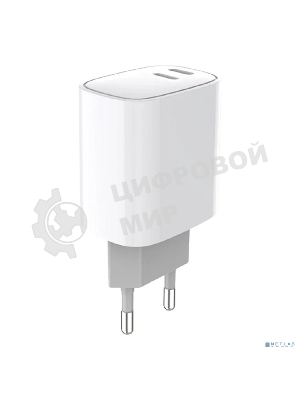 Сетевое зарядное устройство Rexant с двумя портами USB-C + USB-C, 20 Вт