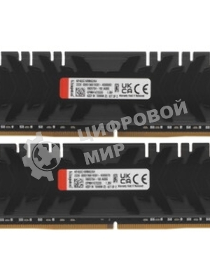 Оперативная память Kingston Fury Renegade, DDR4, 64GB (2x32 GB), 3200 MHz, CL16, DIMM, с радиатором, черный
