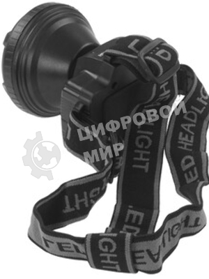 Фонарь налобный аккумуляторный LED 5363 (220В 9LED 2 режима; черный) Ultraflash 11257