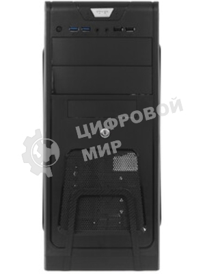 Компьютерный корпус Miditower ExeGate EX283215RUS CP-603UB Black, ATX, (CP350W, 80мм), 2*USB+2*USB 3.0, Audio, замок блокировки кнопки питания