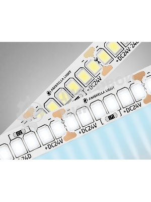 Светодиодная лента Ambrella light GS3503 2835 240Led /22W m/ 24V IP20 6500K/ 5000*10*1.2mm (2 конт.)