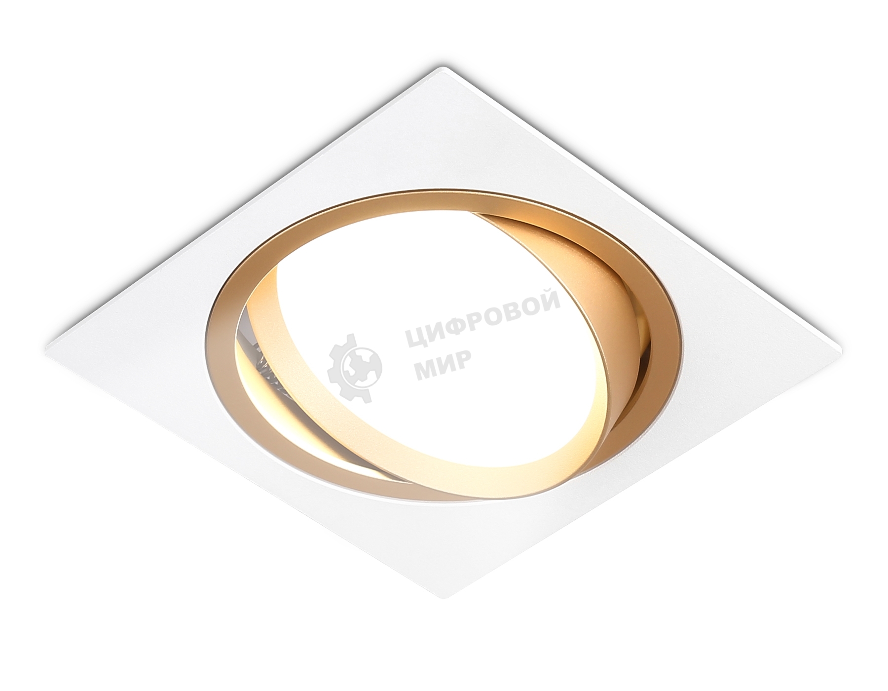 Светильник Ambrella light TN51916 WH/GD белый/золото GX53 max 12W 115*115*23