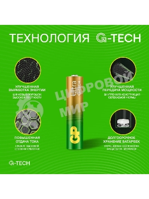 Батарея GP Ultra 24AUA21-2CRSBC12 AAA (12шт) блистер