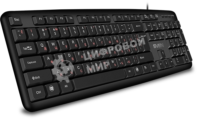 Клавиатура Sven KB-S230 проводная, USB Type-A, чёрный
