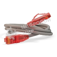 Патч-корд Hyperline U/­UTP, Cat.5e, LSZH, 2 м, серый