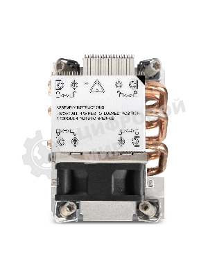 Кулер для процессора ExeGate ESNK-P0078AP4.PWM.2U.4189.Cu серебристый, 60 мм, алюминий/медь, 8000 об/мин, 54.3 дБ, 4 pin, 300 Вт, 66.3 мм