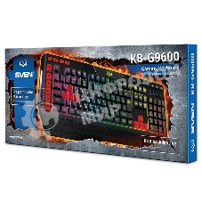 Клавиатура проводная игровая SVEN KB-G9600 (USB, 120 кл, ПО, RGb-подсветка)