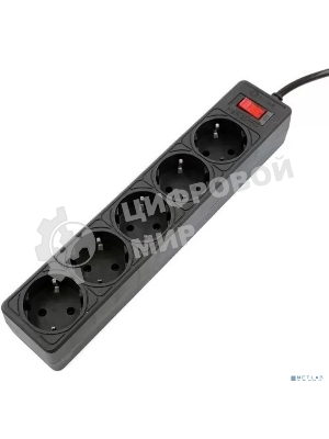 Сетевой фильтр 5bites GARDA SP5B-530 5S, 3x0.75 мм2, 3 м, черный