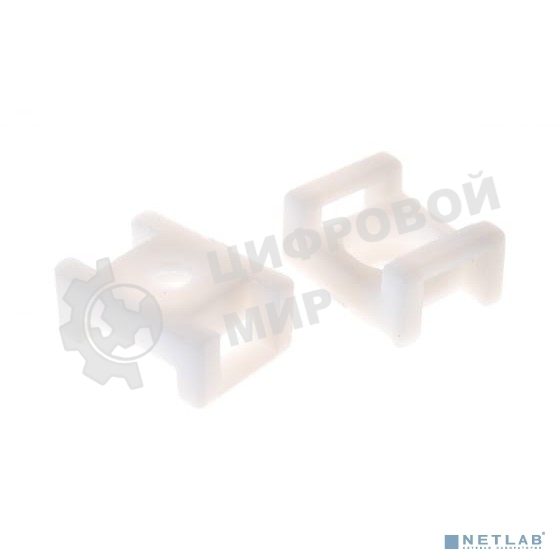 Площадка для крепления стяжки Rexant (ПС-2) 22x16 мм, белая, упаковка 100 шт.