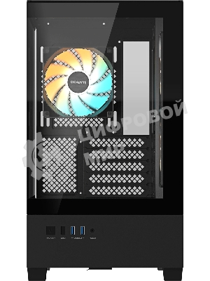 Корпус Gigabyte GB-C201P черный без БП mATX 9x120mm 3x140mm 2xUSB3.0 audio bott PSU