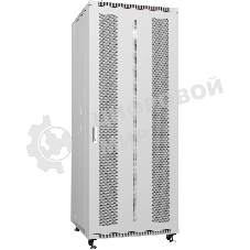 Шкаф серверный напольный Cabeus ND-05C-42U80/80 IP20, 42U, 2055х800х800 мм (ВхШхГ), дверь: перфорация, разборный, серый
