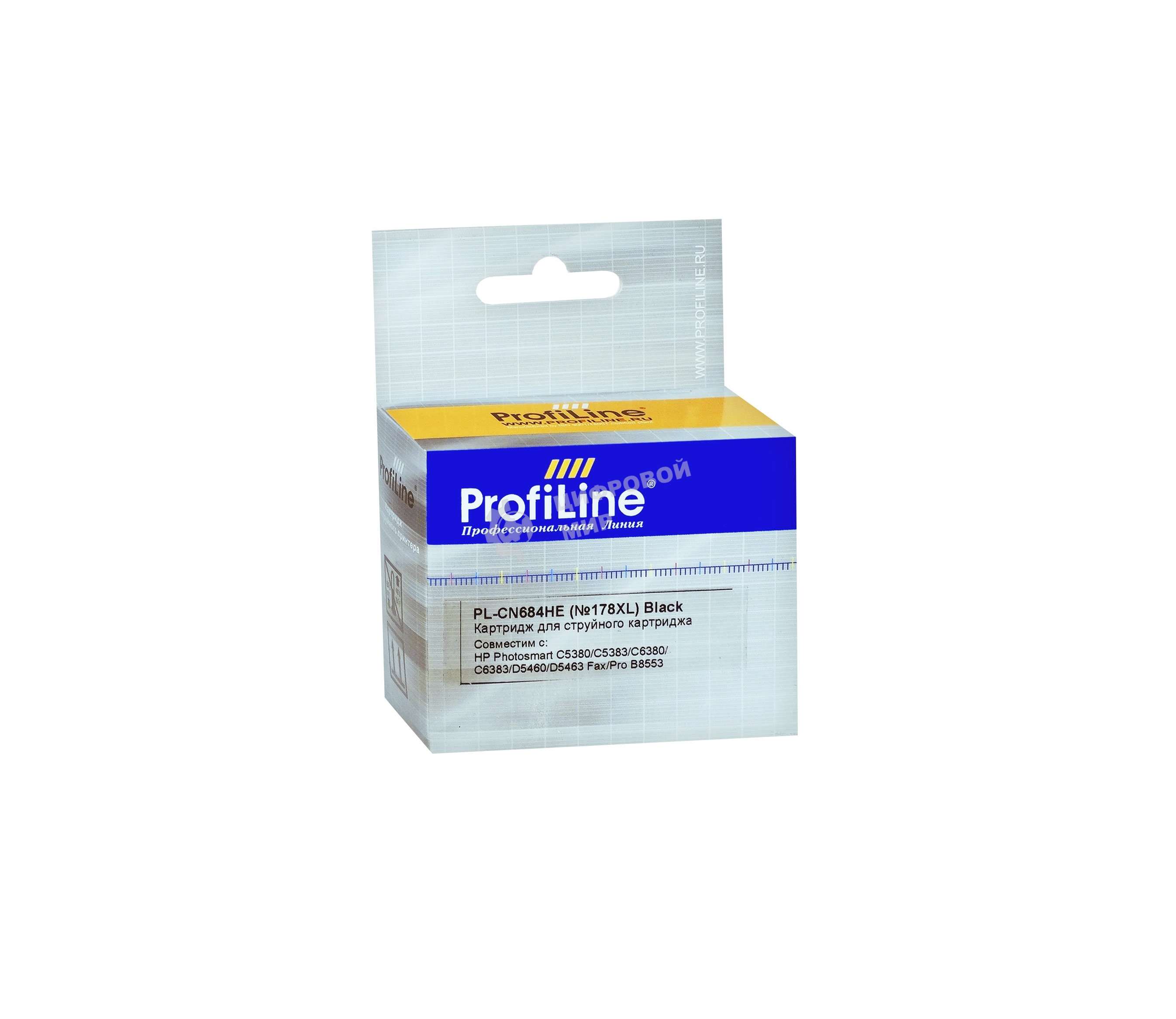 Картридж ProfiLine PL-CN684HE/CB321HE №178XL для принтеров HP Photosmart C5380/C5383/C6380/C6383/D5460/D5463/C310A/Premium Fax/Pro B8553 черный водн