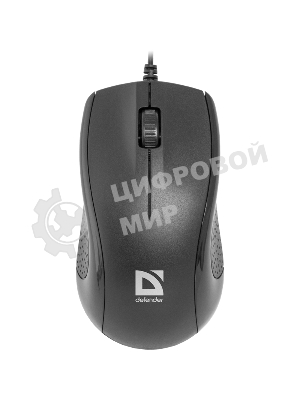 Мышь проводная Defender Optimum MB-160 черный, 1000 dpi, USB, кнопки - 3