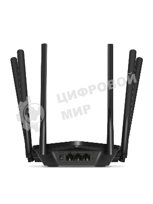 Роутер Mercusys AC1900 Wireless AC Gigabit Router, 600 Mbps at 2.4 GHz + 1300 Mbps at 5 GHz, 6×5dBi Fixed External Antennas with Beamforming, 2× G LAN Ports, 1× G WAN Port, Access Point Mode, 3X3 MU-MIMO, Parental Controls, Guest Network, Smart Connect
