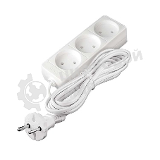 Удлинитель 3х5 м без заземл. 10А IP20 2.2 кВт Союз 481S-1305