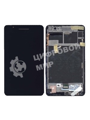 Модуль (матрица + тачскрин) для Asus Fonepad 7 FE171/FE171CG черный с рамкой