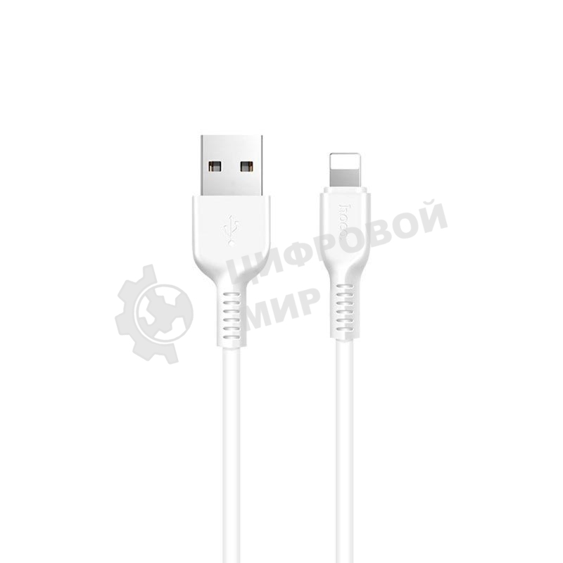 Кабель USB HOCO X20 Flash, USB - Lightning, 2А, 2м, белый
