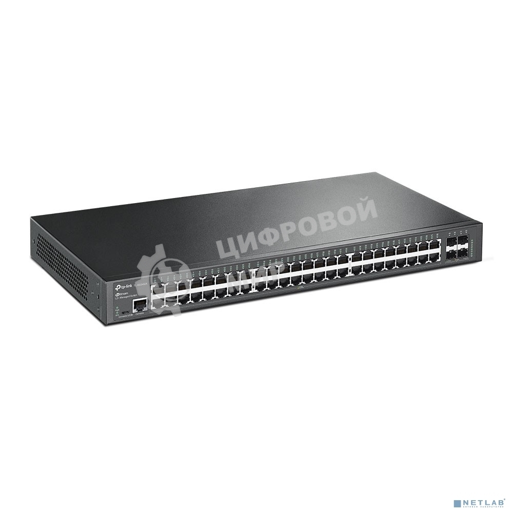 Коммутатор 48-портовый гигабитный управляемый уровня 2+ TP-Link TL-SG3452X JetStream с четырьмя слотами SFP+ 10 Гбит/с