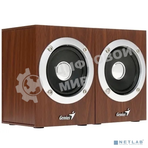 Акустическая система GENIUS SP-HF280 wooden USB Проводной пульт регулировки громкости для легкого управления