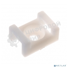 Площадка для крепления стяжки Rexant (ПС-2) 22x16 мм, белая, упаковка 100 шт.