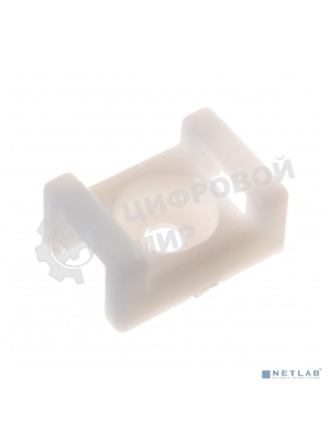 Площадка для крепления стяжки Rexant (ПС-2) 22x16 мм, белая, упаковка 100 шт.