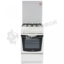 Плита газовая De Luxe 506040.03Г (КР) ЧР белый, конфорок 4 шт, духовка 54 л, 50 см x 85 см x 60 см