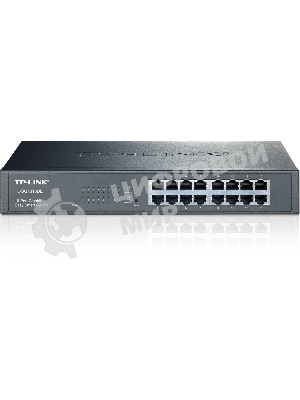 Коммутатор сетевой TP-Link SMB TL-SG1016DE 16-Port Gigabit Easy Smart Switch, 16 10/100/1000Mbps RJ45 ports, MTU/Port/Tag-based VLAN, QoS, IGMP Snooping