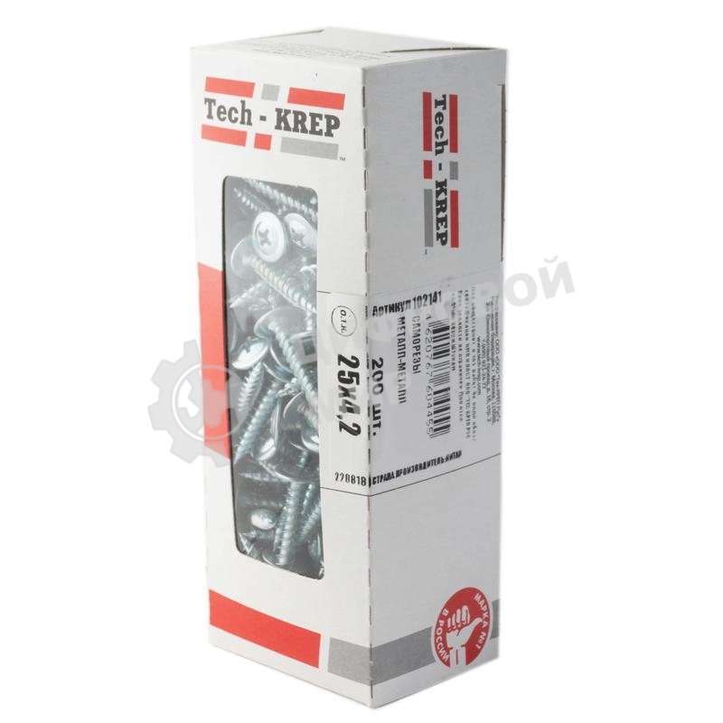 Саморез для тонкого метал. листа 4.2х25 (уп. 200 шт) коробка Tech-Krep 102141