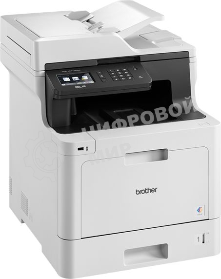 МФУ Brother DCP-L8410CDW, цветной светодиодный принтер/сканер/копир A4, сеть
